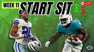 WEEK 11 LIVE START/SIT | Can you Trust De'Von Achane & Tony Pollard!?