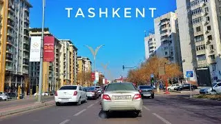 Tashkent 4K - Driving Downtown - Skyscraper District UZB🇺🇿