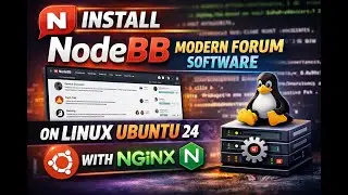 Install NodeBB Modern Forum Software Solution On Linux Ubuntu 24.04.02_LTS with MongoDB and Nginx!