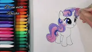 Easy Steps to Draw and Color Sweetie Belle