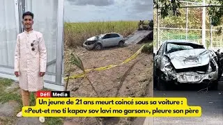 Un jeune de 21 ans meurt coincé sous sa voiture : «Peut-et mo ti kapav sov lavi mo garson»