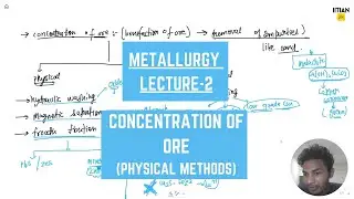 Concentration of Ore  | part-2 | Physical methods |Metallurgy | Part-2| IITIAN HM