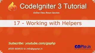 17 - Working with Helpers | CodeIgniter 3 Tutorial