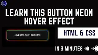 Can You Design This CSS Neon Button Hover Effect ? | HTML CSS | 