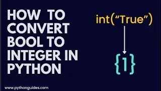 How to Convert Boolean to Integer in Python | Python Boolean to Integer | Python Convert Bool to Int