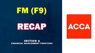 SECTION A | Express RECAP 2024 | Financial Management Functions | JUST IN 18 MINUTES