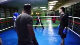 Отработка ударов на ринге в парах ч2