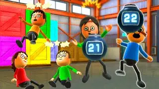 Wii party - Battle of Minigames ( Master CPU ) Dr.Eggman vs Claudia vs Skip vs Dunbar