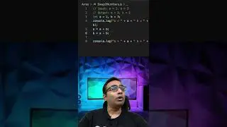 Swap 2 Numbers Without Using a Third Variable in JavaScript 🔥 | 