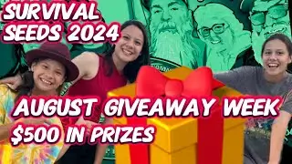Survival Seeds 2024 Livestream: Giveaway Edition!!