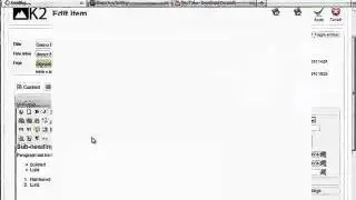 Видео инструкция, компонент К2 для Joomla!