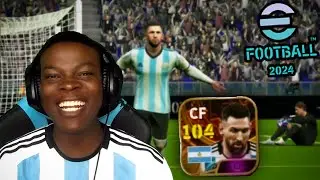 KING OF eFOOTBALL! THE BIG TIME 104 CF MESSI REVIEW🔥🔥