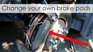 How to replace front brake pads on a Toyota Minivan