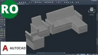AutoCAD 3D | Modelarea unui Fotoliu și a unei Canapele Simple | Pas cu pas