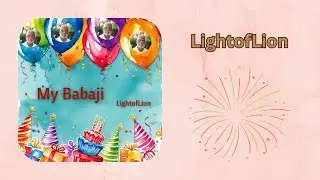 My Babaji: a Birthday Gift to my Teacher and Friend @lightoflion