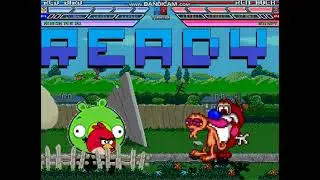 Mugen M.I.C.A Red bird/Minion pig Vs Ren/Stimpy
