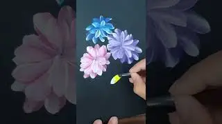 Back with another painting using brush ☺️#satisfying #youtubeshorts #creativeart #brushcalligraphy