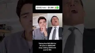 How to Turn $300/mth into 1.8M for Retirement 💰✅ #investing #money #entrepreneur #MobileGame #moodfl
