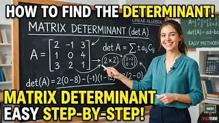 how to find determinant of a matrix l determinant कैसे निकालेंl.  short trick @umesharyascience