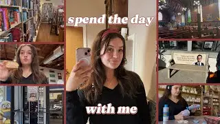 homework and city wandering | grwm, vlog, ceramics, and more!