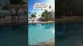 #shorts Seychelles vacation: Day 1 @Kempinski resort. #seychelles #seychellesisland #kempinskihotel