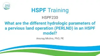 HSPF230: What are the different hydrologic parameters of a PERLND operation in an HSPF model?