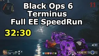 Black Ops 6 Zombies Terminus Speed Run Full Solo 32:30 (building beam smasher)