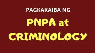 Ano ang Pagkakaiba ng PNPA at CRIMINOLOGY?