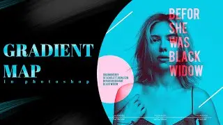 Create a Duotone Photoshop Effect FAST! with Gradient Map(Black Widow Poster Design)