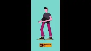Flat Character Illustration Shorts | Adobe Illustrator Tips | 