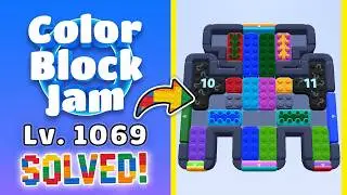 Color Block Jam Level 1068 (1069) | Every Puzzle Solved! 🎯