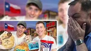 BRITS React to Brits visit Texas’ Biggest Grocery Store!