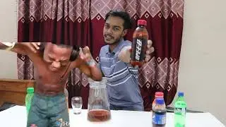 I mixed all the drinks to make a super drink and drank it ? কোকের  এক্সপেরিমেন্ট||  sym bhai