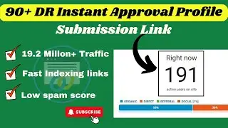 90+ DR Instant Approval Profile Submission Link 