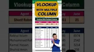 Excel Pro Trick: Vlookup With Multiple Column Tutorial in Excel ||#exceltips