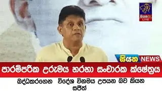 පාරම්පරික උරුමය හරහා සංචාරක ක්ෂේත්‍රය බද්ධකරගෙන  විදේශ විනමය උපයන බව කියන සජිත් | Siyatha News