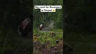 Big crash for Rovanpera at Sector Rallye Finland 2023 CREW OK