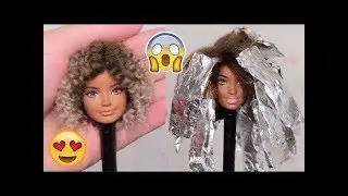 Barbie Hair 💇 Barbie Hairstyle Tutorial 😱 Barbie Hair Color Transformation😱