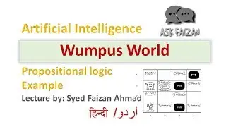 Wumpus World Proving | Propositional logic Example | Artificial Intelligence tutorial | hindi