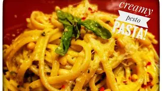 The Best Creamy Pesto Pasta! 5 Star!