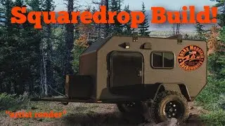OVERLAND TRAILER BUILD, DIY teardrop square drop trailer, off road camper build, UTV overland camper