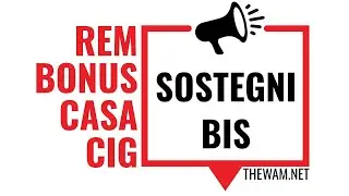 REM comma 2, BONUS e novità SOSTEGNI BIS: live