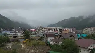 роза хутор дождь и облака