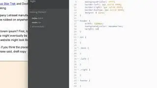 Web Design: Float/Clear Part 3: Setting up initial layout and floating