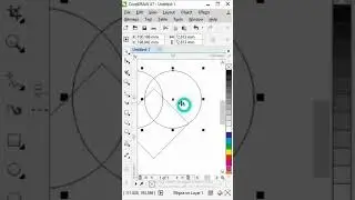 How to make love shape in Corel draw