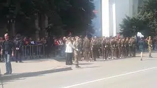 Настя Малыгина на параде победы 2019 в Пятигорске