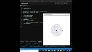 How to Draw Spiral Circle in Python Turtle graphic