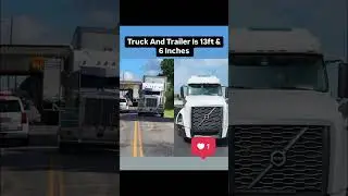 18 Wheeler 🚛 Wrecks Under 11”2” Low Bridge 🌉 #fypシ゚viral #pinkiedabney