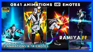 🔵 OB41 NEW EMOTES & ANIMATIONS | FREE FIRE OB41 NEW EMOTES - RAMIYA FF