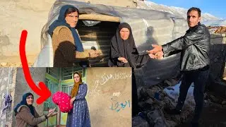 Grandmother's stepson visits her on the day of the fire and supports her grandmother